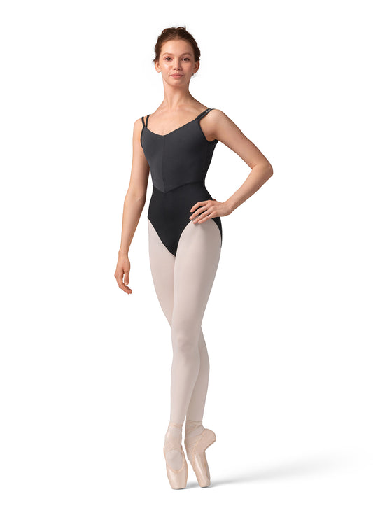 Bloch Ladies Mirella Stripe Bodice Camisole Leotard