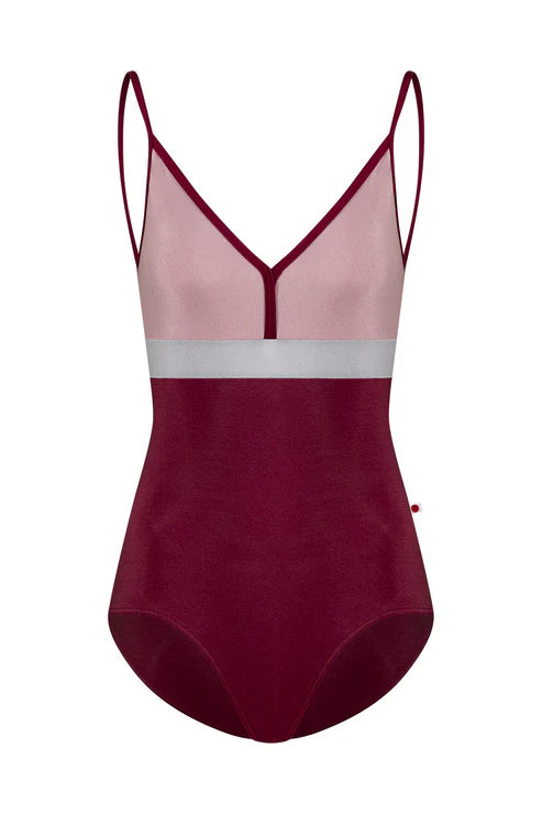 Yumiko RTW Zoe Burgundy Camisole Leotard