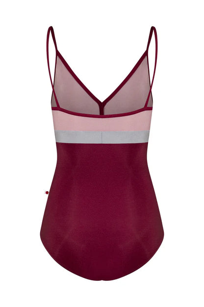 Yumiko RTW Zoe Burgundy Camisole Leotard