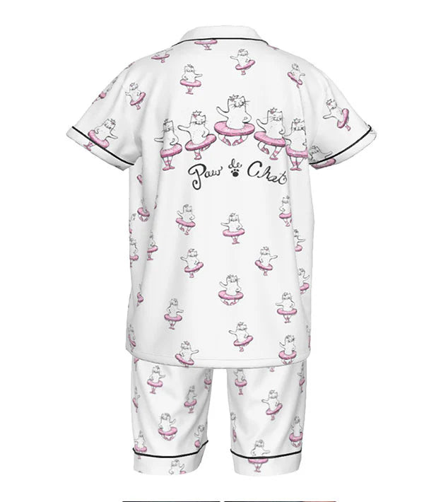 Covet Dance Paw De Chat Silk Pajamas