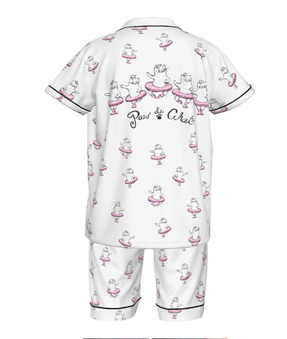 Covet Dance Paw De Chat Silk Pajamas