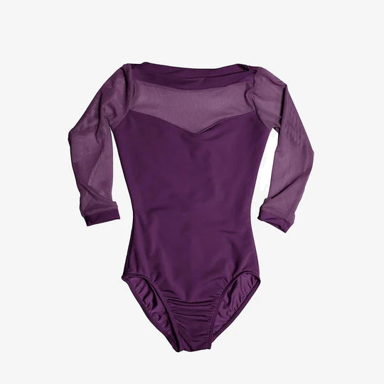 So Danca Paola 3/4 Sleeve Mesh Leotard