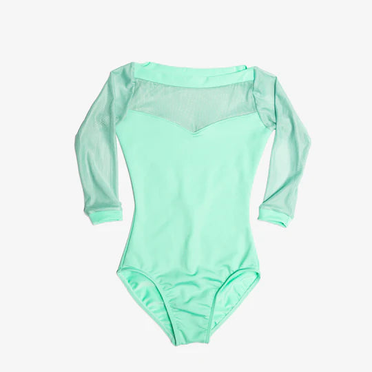 So Danca Paola 3/4 Sleeve Mesh Leotard