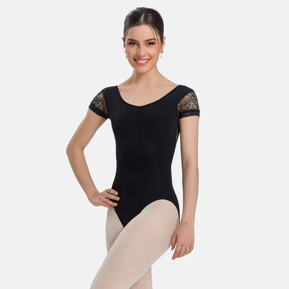 So Danca Deborah Lace Cap Sleeve Leotard