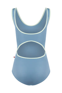 Yumiko RTW Veronique Blue Grey Tank Leotard