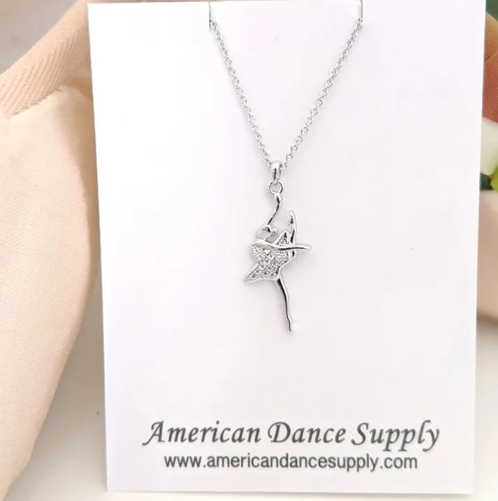 American Dance Supply Ballerina Attitude Necklace