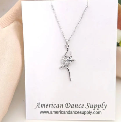 American Dance Supply Ballerina Attitude Necklace