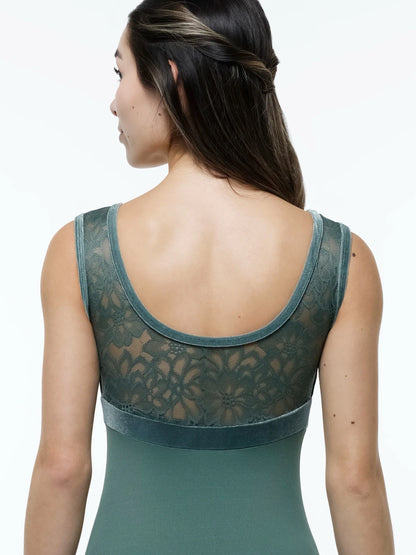 Suffolk Dance Enchanted Forest Pinch Front Tank Leotard