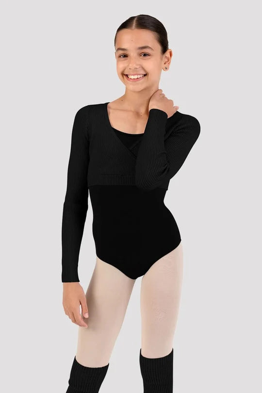 Bloch Girls Starling Knit Wrap Top
