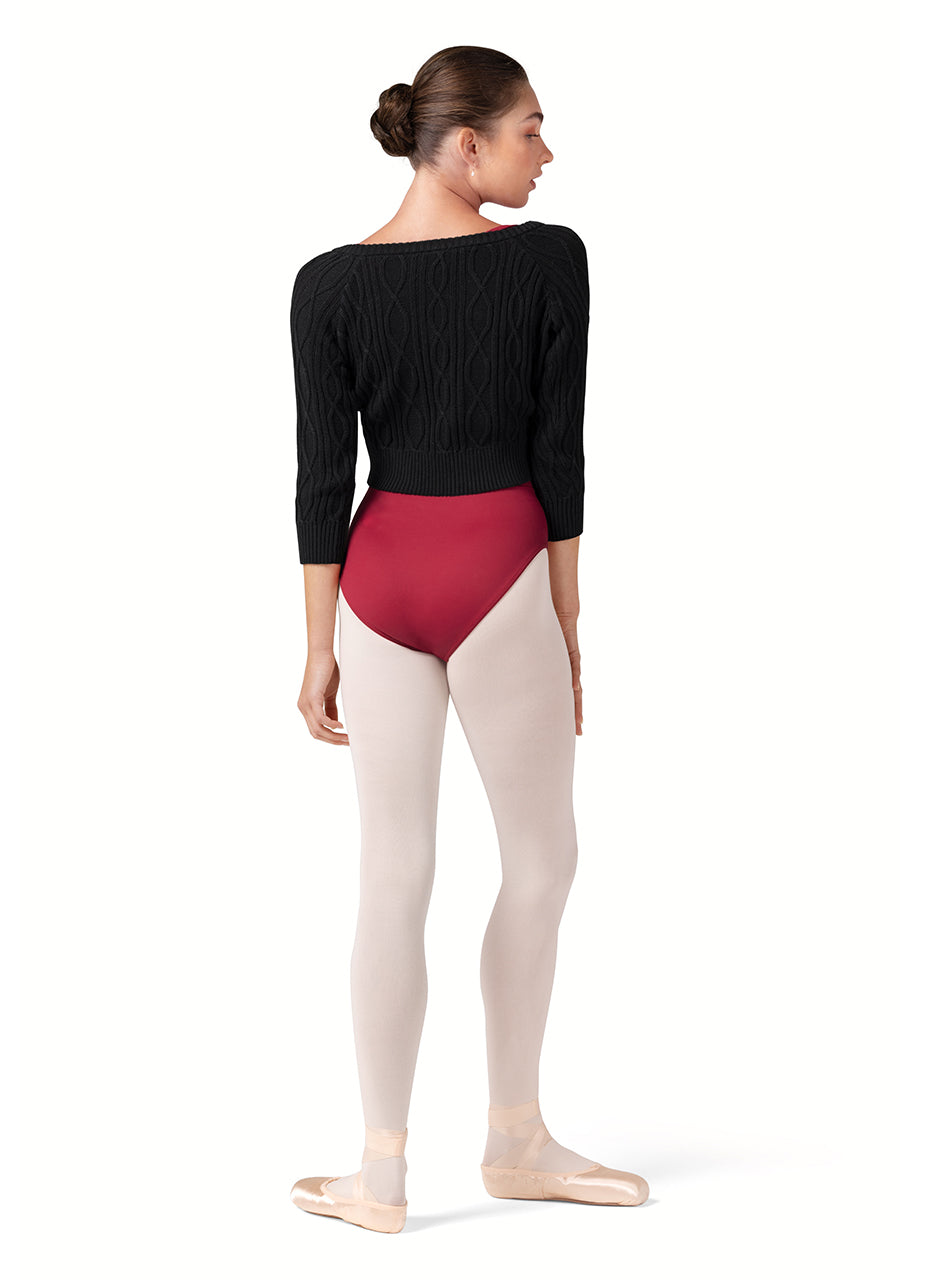 Bloch Bianca Cropped V-Neck Knit Top