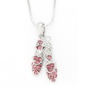 Dasha Ballet Slipper with Stones Necklace