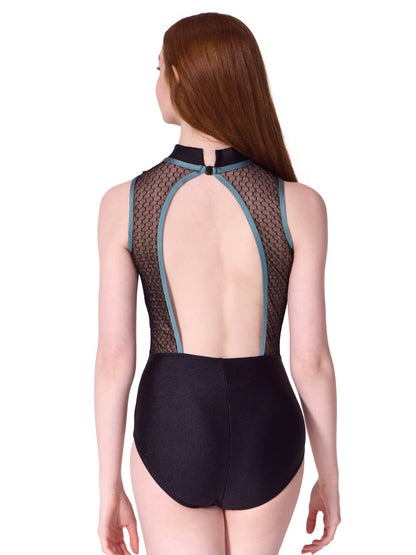 Capezio Enchanted Contrast Beloved Mock Neck Leotard