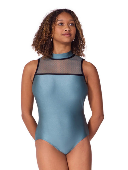 Capezio Enchanted Contrast Beloved Mock Neck Leotard