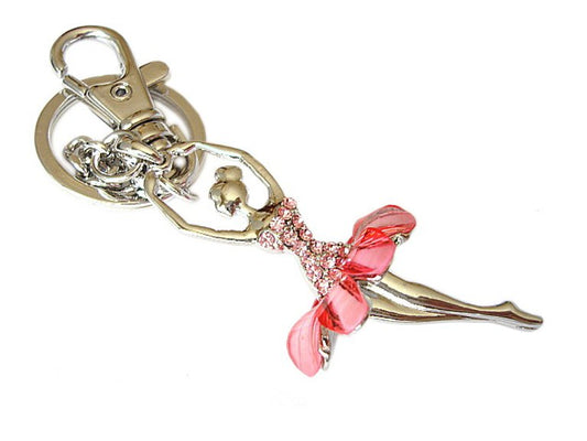 American Dance Supply Gold Ballerina Keychain