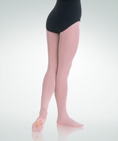 Body Wrappers TotalSTRETCH® Kid's Mesh Back-Seam Convertible Tights