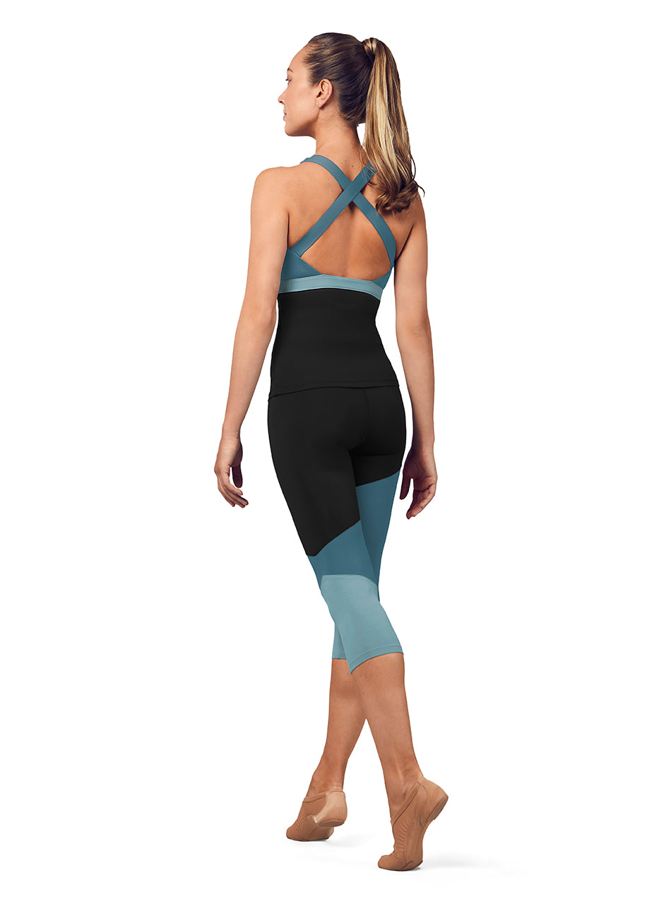 Bloch Cropped Paneled Leggings