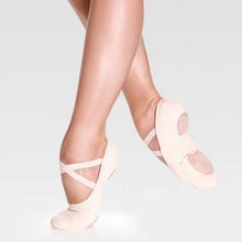 So Danca Bliss Stretch Canvas Ballet Slipper - Pink and White