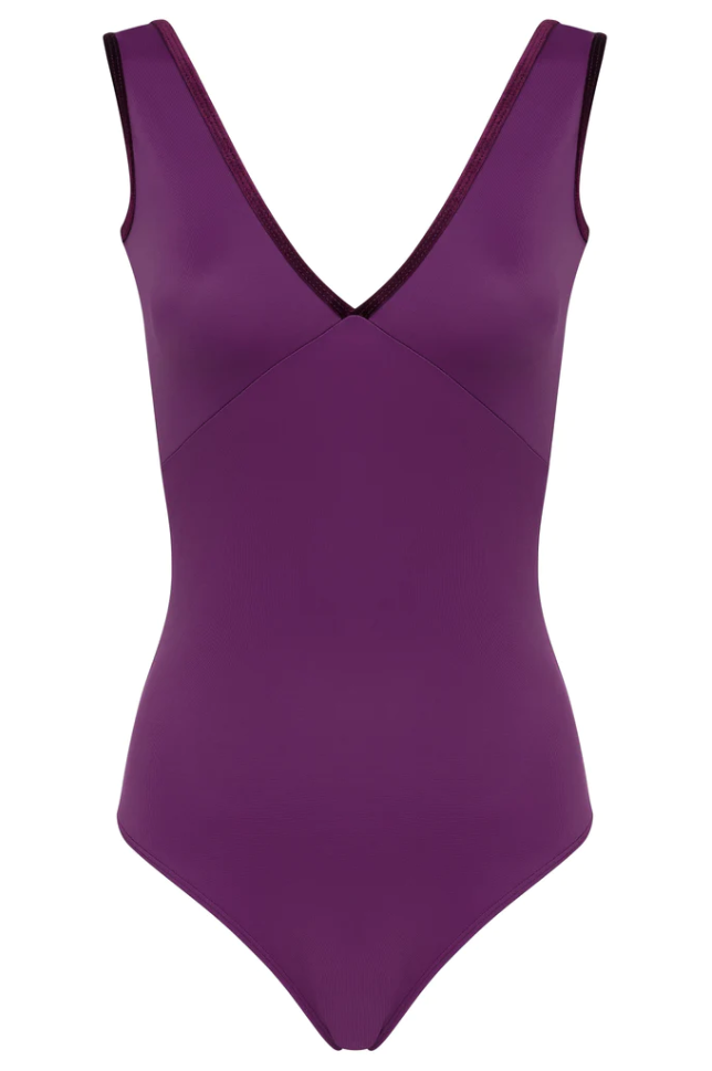 Bullet Pointe Velvet Trim Leotard